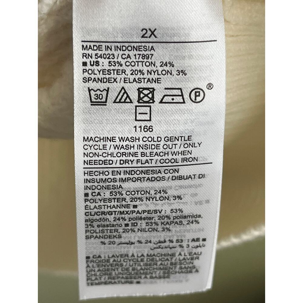 Old Navy good v-neck pullover creme de La sweater, size 2X, MSRP $37, NWT - Picture 7 of 10